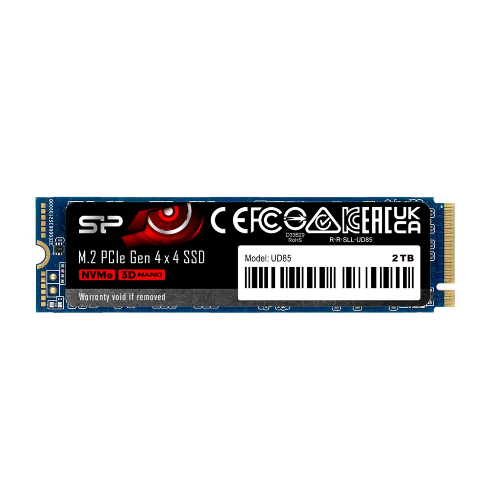 Silicon Power UD85 | 250GB NVMe SSD | M.2 Gen4 | 3.300MB/s Lezen | 1.300MB/s Schrijven - Matmuis